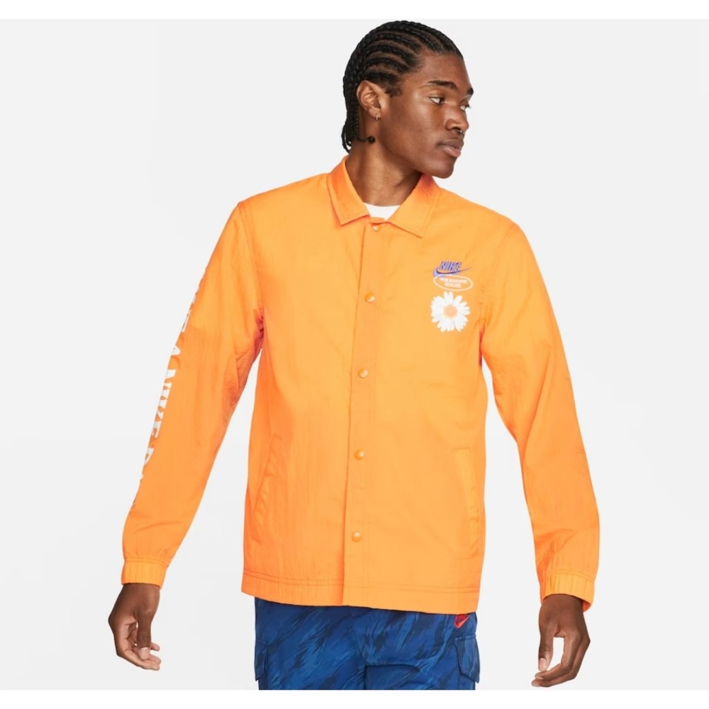 NWT Nike Mens Size L Unisex Nylon Street Style Plain Jacket Logo DM5056-886